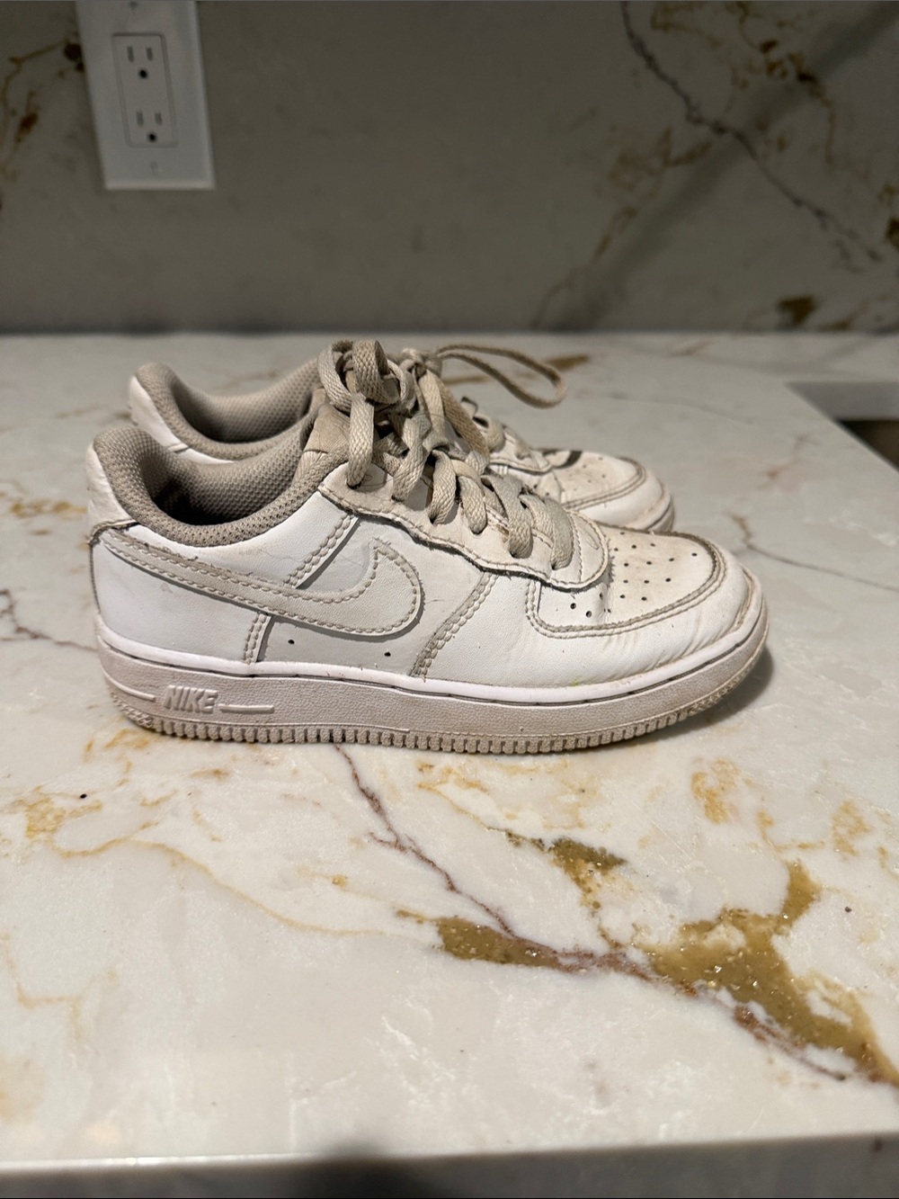 Nike Kids Air Force Ones Low-Top Sneakers